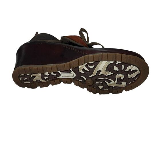 Merrell Cinnamon Smooth Brown Leather Wedge Bootie Ankle Boots Women's 10 - Picture 6 of 7